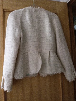 Chaqueta Tiffosi Beige/Blanca Talla S
