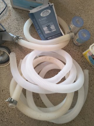 Piscina inflable amb filtre