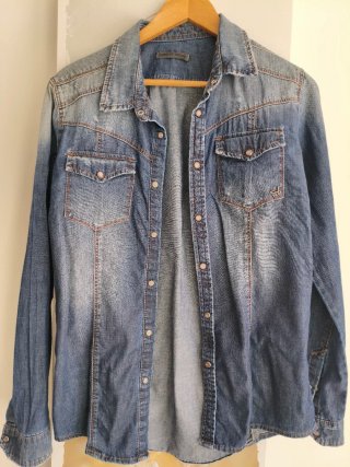 Camisa vaquera chaqueta bolsillos ABSOLUT JOY