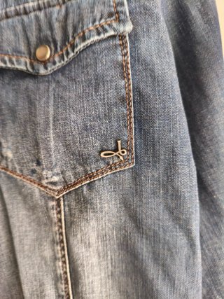 Camisa vaquera chaqueta bolsillos ABSOLUT JOY