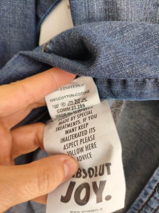 Camisa vaquera chaqueta bolsillos ABSOLUT JOY