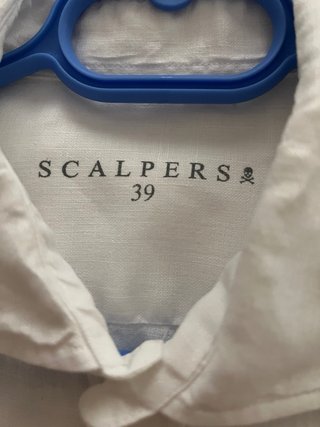 Camisa Lino Blanca SCALPERS Talla M