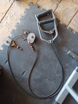 Poleas, cable y agarre para máquina de gimnasio