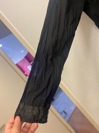 Vestido negro algodón manga larga