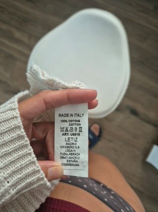 Jersey de verano beige talla única