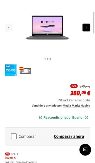 Portátil HP Gris Plata