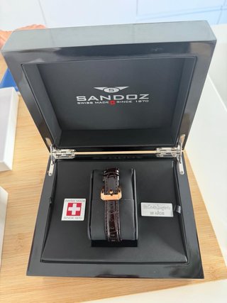 Reloj Sandoz Geneve Mujer Oro Blanco