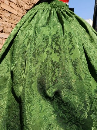 Falda Castellonera verde