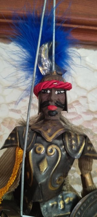 Marioneta Siciliana Guerrero Medieval