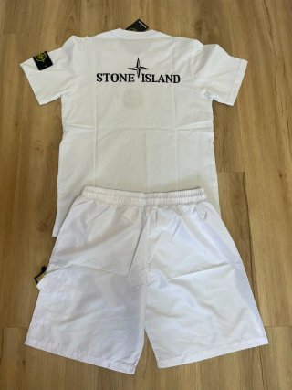 Conjunto Stone Island Blanco XL