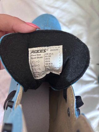 Patines 4 Ruedas Azules + Protecciones +Funda