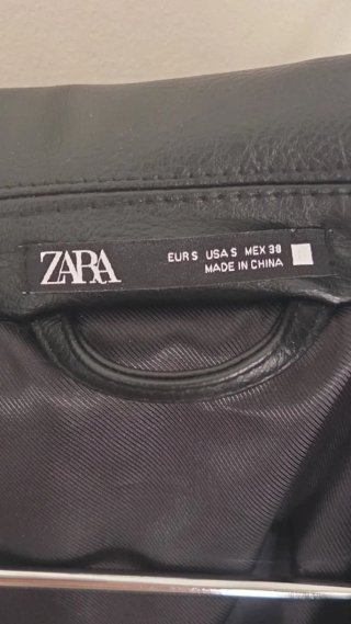 Cazadora cuero - Zara