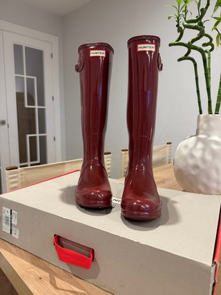 Botas de agua Hunter rojas