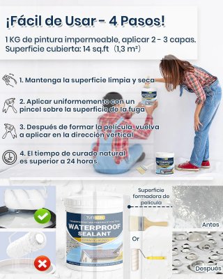 Revestimiento Impermeable TUFINEIN 1KG Sellador