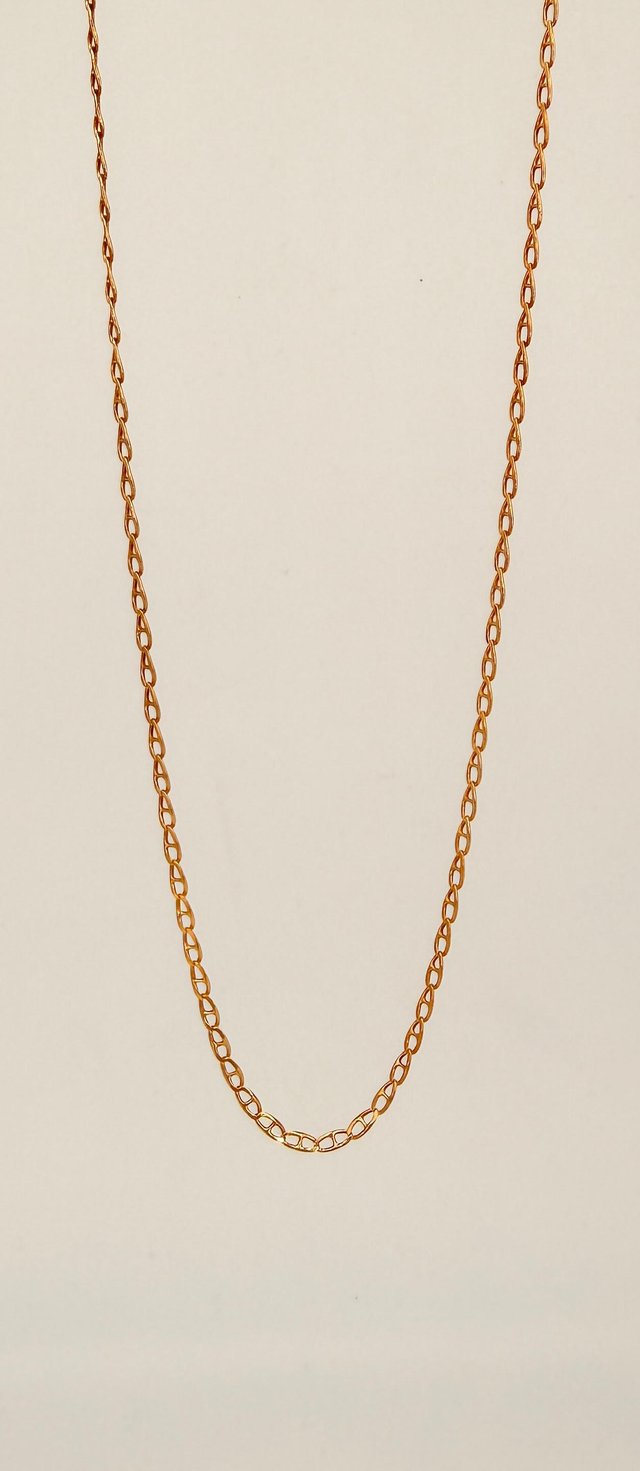 Cadena Bilbao de oro de 18k, 3.83 g, 53 cm.