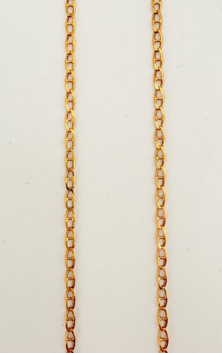 Cadena Bilbao de oro de 18k, 3.83 g, 53 cm.