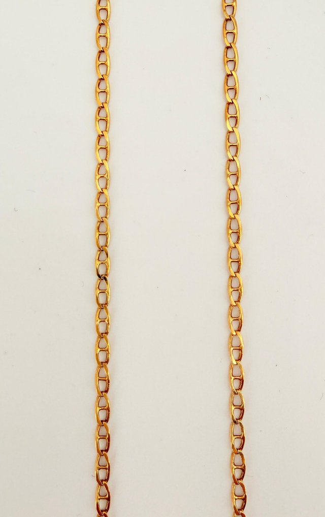 Cadena Bilbao de oro de 18k, 3.83 g, 53 cm.