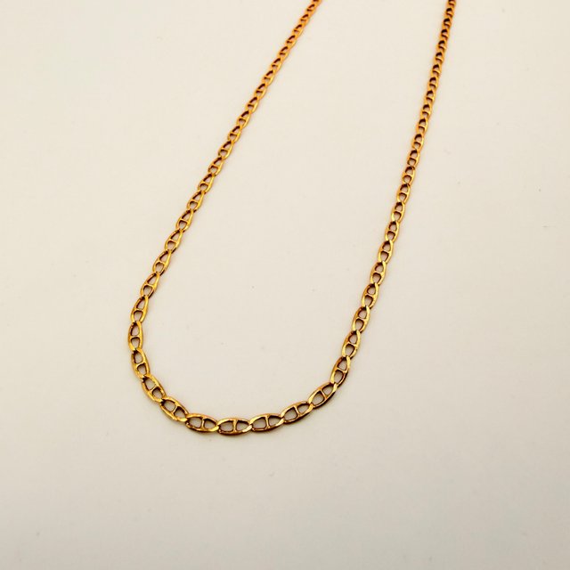 Cadena Bilbao de oro de 18k, 3.83 g, 53 cm.
