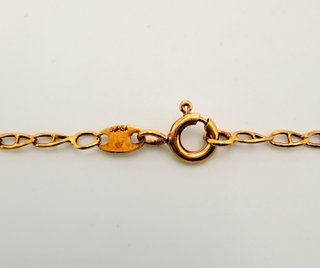 Cadena Bilbao de oro de 18k, 3.83 g, 53 cm.