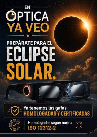 Gafas Eclipse Solar Homologadas ISO 12312-2