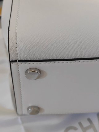 Borsa Michael Kors bianca in pelle