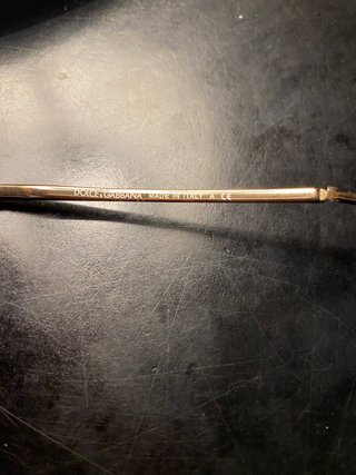 Occhiali da sole rotondi neri e oro Usati