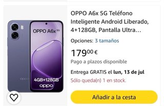 Móvil Oppo A6x 5G Nuevo Sin Abrir