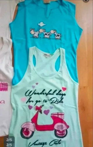 Lote 5 Camisetas Tirantes Mujer