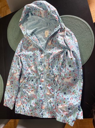 Chubasquero infantil unicornios