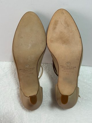 Zapatos baile Ball Pilmar Piel Beige nuevos 38