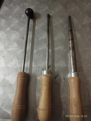 3 Herramientas Joyero Mango Madera