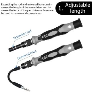 Set Cacciaviti Precisione 115 in 1 Carbon Steel