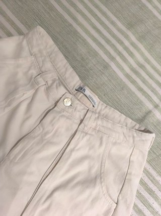 Pantalón Zara talla 38 blanco