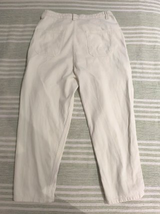 Pantalón Zara talla 38 blanco