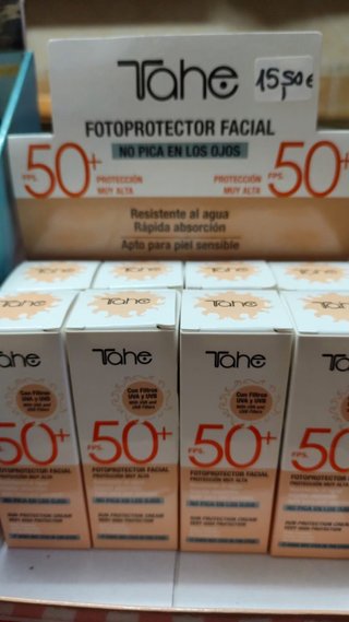 Tahe Fotoprotector Facial SPF 50+ No Pica Ojos