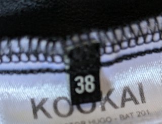 Blusa Kookai Seda Talla 38 Negra