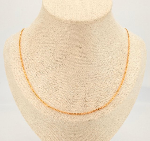 Cadena Forzada de oro de 18k, 3.02 g, 46 cm.