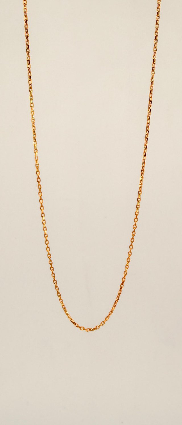 Cadena Forzada de oro de 18k, 3.02 g, 46 cm.