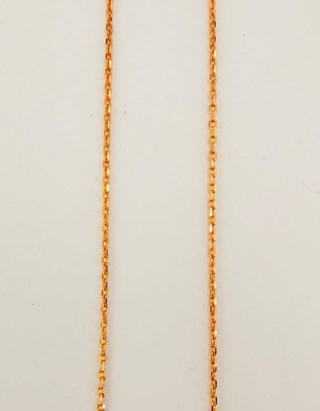 Cadena Forzada de oro de 18k, 3.02 g, 46 cm.