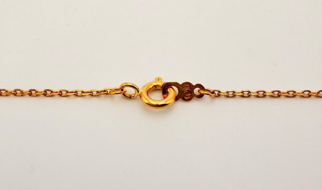 Cadena Forzada de oro de 18k, 3.02 g, 46 cm.