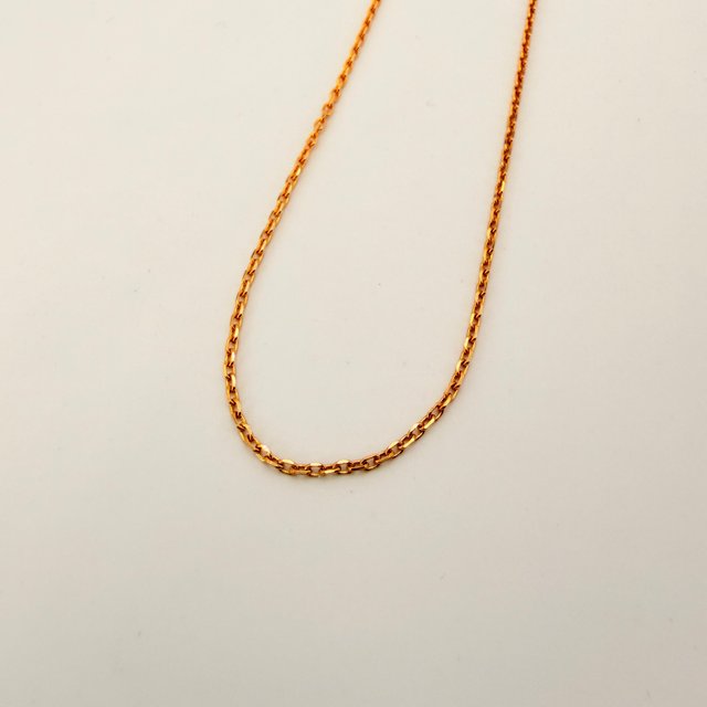 Cadena Forzada de oro de 18k, 3.02 g, 46 cm.