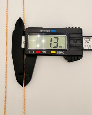 Cadena Forzada de oro de 18k, 3.02 g, 46 cm.