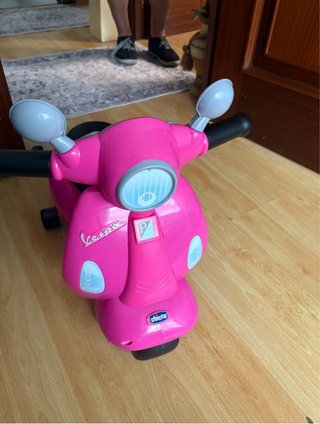 Moto Vespa Bebé Rosa