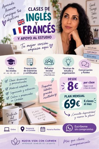 CLASES DE INGLÉS, FRANCÉS Y APOYO AL ESTUDIO