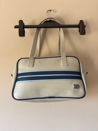 Bolso Retro Beige y Azul