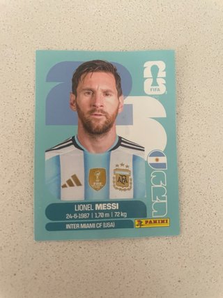 Cromo Messi Panini Mundial 2026