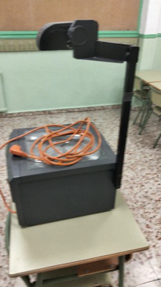 Retro Proyector de transparencias Gris Naranja