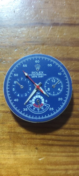 Esfera Rolex Oyster Perpetual Date Just Azul