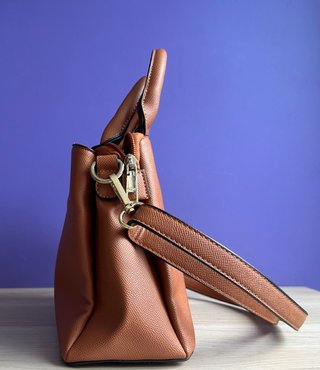 Bolso Prüne Cuero Marrón