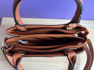 Bolso Prüne Cuero Marrón